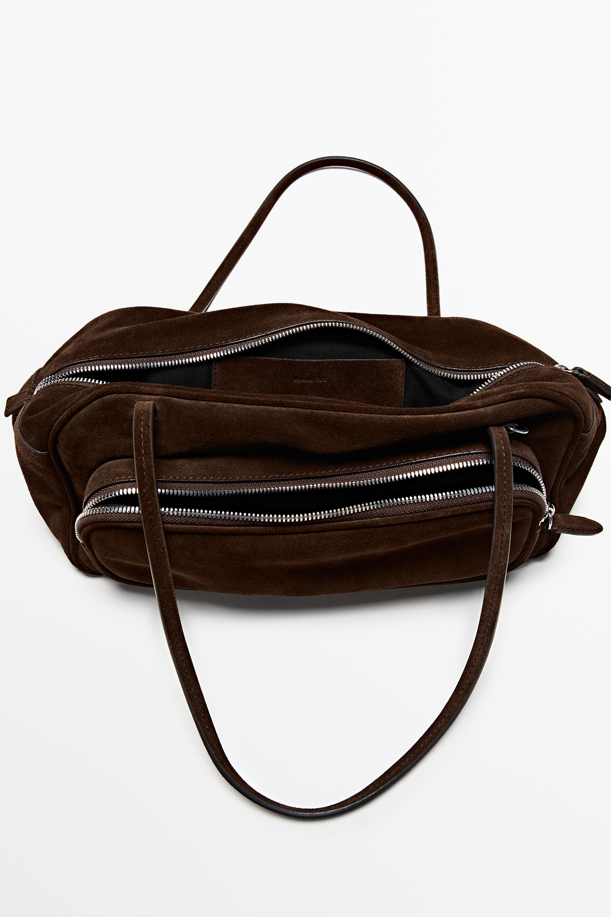 Sac bowling moyen en croûte de cuir